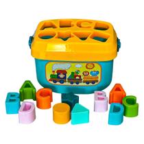 Balde De Encaixar Didático Brinquedo Educativo 16 Peças Balde De Encaixar Didático Brinquedo Educativo 16 Peças