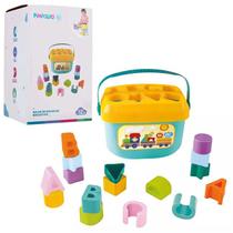 Balde De Encaixar Formas E Letras Educativo - Pimpolho Baby