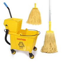Balde de esfregão com espremedor 35L OFO CHANGE YOUR LIFE Amarelo Balde de esfregão com espremedor 35L OFO CHANGE YOUR LIFE Amarelo