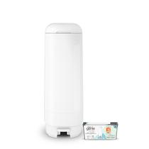 Balde de fraldas Diaper Diaper Genie Signature com 1 recarga e 18 bolsas