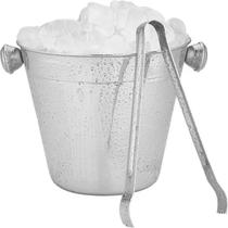 Balde De Gelo 1 Litro em Inox Baldinho 12cm Com Alças e Pinça Pegador de Gelo Whisky Drinks Balde De Gelo 1 Litro em Inox Baldinho 12cm Com Alças e Pinça Pegador de Gelo Whisky Drinks