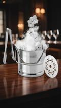 Balde de Gelo 1,5L Aço Inox com Pegador e Aparador