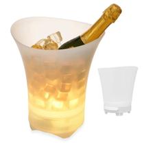 Balde de Gelo 5 Litros Caixa de Som Bluetooth Led RGB Speaker Alto Falante Musica Festa Lazer Reuniao Comemoraçao Diversao