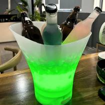 Balde de Gelo 6,5L Caixa de Som Música Bluetooth USB Luz LED Dia dos Pais Aniversário Festas Eventos Churrasco Decoração Bebidas