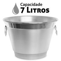 Balde De Gelo 7 L Para Colocar Bebidas Cervejas Whisky Kit 5 Unidades