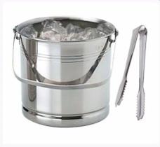Balde de Gelo Aço Inox c/ Pegador e Bandeja Separadora