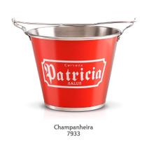 Balde De Gelo Alumiart Falcao Balde De Gelo Cerveja 6l Patricia Com Design Patricia - Vermelho