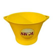Balde de Gelo Amarelo Skol 6L com Alça