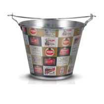 Balde De Gelo Cerveja Retro Color Lixado 6 L Original