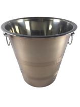 Balde de gelo champanhe 4,5 litros com argolas inox rosie