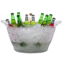 Balde De Gelo Champanheira Para Cerveja Bebidas De Acrilico Transparente 18 Litros Para Festas - MOUNTPARA