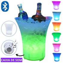 Balde De Gelo Com Caixa De Som Led Rgb Bluetooth Altomex AL-8707