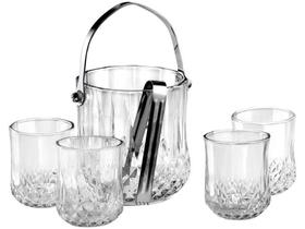 Balde de Gelo com Pegador e 4 Copos 1,5L - Wheaton Barroco