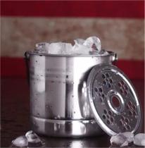 Balde De Gelo Com Pegador E Bandeja Separadora Inox