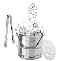 Balde De Gelo Com Pegador Inox Para Bebidas Whisky Drinks Balde De Gelo Com Pegador Inox Para Bebidas Whisky Drinks