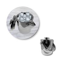 Balde de gelo com tampa e alca inox 1500l florarte