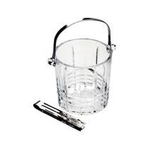 Balde De Gelo Cristal Wolff Grego Com Alça E Pegador 15cm