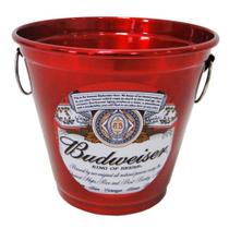 Balde de gelo de aluminio redondo com alca budweiser 3 l - ALUMIBON Balde de gelo de aluminio redondo com alca budweiser 3 l - ALUMIBON