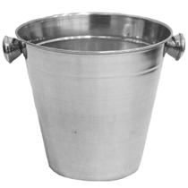 Balde De Gelo De Inox Redondo Com Alça 1200ml 13x14,1cm De Ø Balde De Gelo De Inox Redondo Com Alça 1200ml 13x14,1cm De Ø