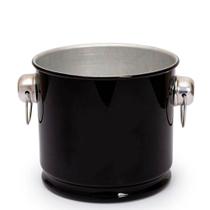 Balde De Gelo E Cerveja Térmico Em Alumínio 12L Grande Black