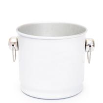 Balde de Gelo e Cerveja Térmico em Alumínio 12L Grande - Branco