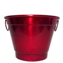 Balde de Gelo e Cerveja Térmico em Alumínio 6,5L Bbq - Vermelho Red Balde de Gelo e Cerveja Térmico em Alumínio 6,5L Bbq - Vermelho Red