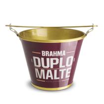 Balde De Gelo Em Alumínio 6 Litros - Brahma Duplo Malte