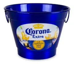 Balde de Gelo em Alumínio 6,5 L - Cerveja Corona Extra - Zef