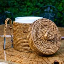 Balde de Gelo em Rattan Bahali 24x26 cm Balde de Gelo em Rattan Bahali 24x26 cm