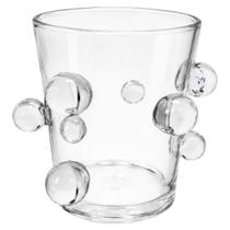 Balde de Gelo em Vidro com Esferas Transparente 28,5cmx24,5cm Balde de Gelo em Vidro com Esferas Transparente 28,5cmx24,5cm