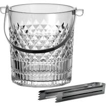 Balde de gelo Esplanada c/ pinça cristal 1L -L Hermitage Balde de gelo Esplanada c/ pinça cristal 1L -L Hermitage