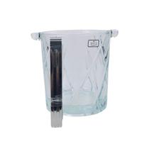 Balde de Gelo Forest para Bebidas em Cristal 1L com Pinça Alça