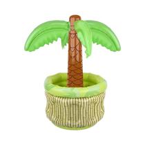 Balde de Gelo Inflável com Design de Palmeira - Ideal para Praia, Piscina e Eventos