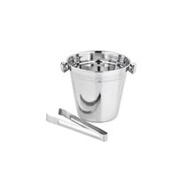 Balde de Gelo Inox 1,2L com Pegador Drinks Bar Bartender
