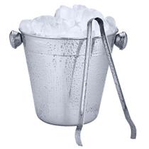 Balde De Gelo Inox 1,2l Com Pegador Inox Para Bebidas Whisky