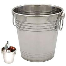 Balde de Gelo Inox 4,5 Litros Bebida Cerveja Drink Festa Aniversario Evento Festa Reuniao Comemoraçao Lazer