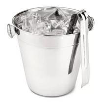 Balde De Gelo Inox Com Pegador Para Drink Bebidas Baldinho