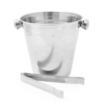 Balde De Gelo Inox Pequeno Com Pegador