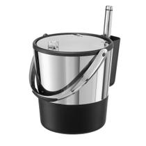 Balde de gelo isolado Oggi 3.8L em aço inoxidável preto 4Qt