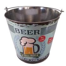 Balde de Gelo Metal Decorado 8 Litros Wincy