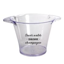 Balde De Gelo Personalizado Save Water Drink Champagne