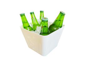 Balde De Gelo Quadrado 4,5Lts Bebida Combo - Plástico Resistente