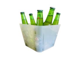 Balde De Gelo Quadrado 4,5Lts Bebida Combo - Plástico Resistente