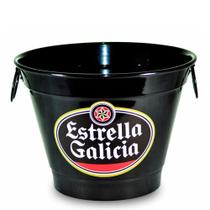 Balde de Gelo Térmico em Alumínio 6,5L Black - Cerveja Estrella Galicia - Retrofenna Decor