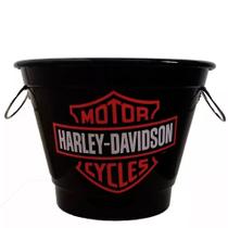 Balde de Gelo Térmico em Alumínio 6,5L Black - HD MotorCycle