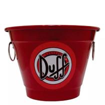 Balde de Gelo Térmico em Alumínio 6,5L Red - Cerveja Duff Beer