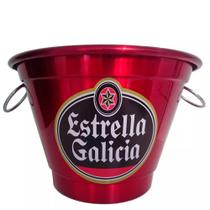 Balde de Gelo Térmico em Alumínio 6,5L Red - Cerveja Estrella Galicia