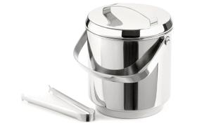 Balde De Gelo Térmico Inox Com Tampa, Pinça e Cooler interno Balde De Gelo Térmico Inox Com Tampa, Pinça e Cooler interno