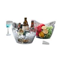 Balde De Gelo Transparente Para Armazenamento De Cerveja, Vinho E Champanhe, Container Refrigerador