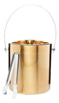 Balde De Gelo Wolff Old Fashioned Dourado De Aço Inox